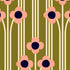 Season Paper Pop Bronze bloemen behang voor de kinderkamer groen