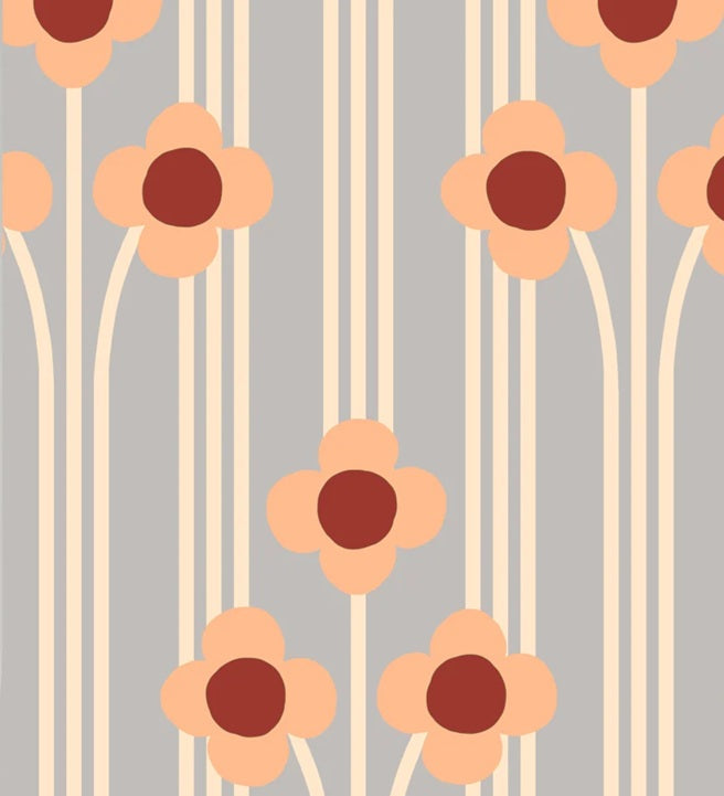 Season Paper Pop Nuage bloemen behang voor de kinderkamer lichtblauw