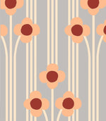 Season Paper Pop Nuage bloemen behang voor de kinderkamer lichtblauw