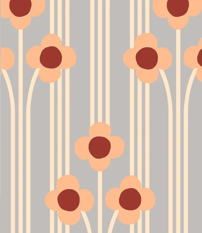 Season Paper Pop Nuage bloemen behang voor de kinderkamer lichtblauw