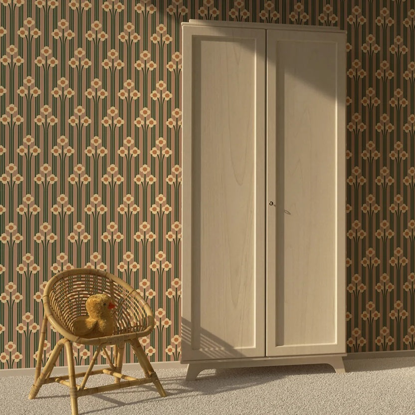 Season Paper Pop Terre bloemen behang voor de kinderkamer terra