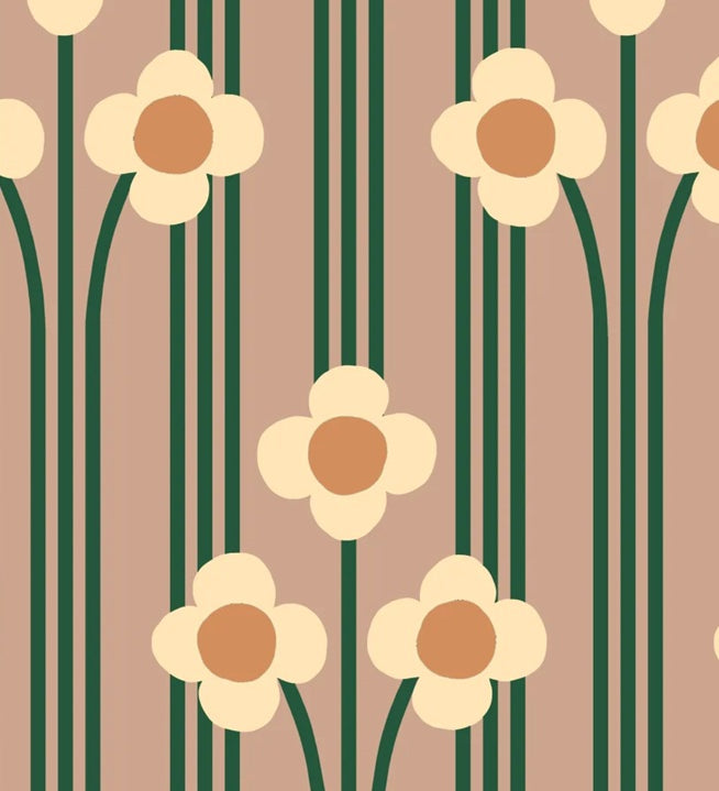 Season Paper Pop Terre bloemen behang voor de kinderkamer terra