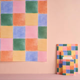 Season Paper Quilt geblokt behang voor de kinderkamer kleuren 