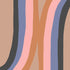 Season Paper Wavy retro behang voor een tienerkamer meisjeskamer terra