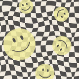 Smiley behang kinderkamer tienerkamer jongenskamer  meidenkamer geel Papr Walls Face the Wall geblokt