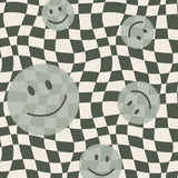 Papr Walls Smiley Fotobehang Face the Wall - Groen