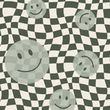 Papr Walls Smiley Fotobehang Face the Wall - Groen