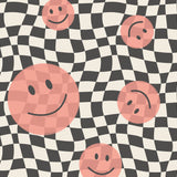 Smiley behang kinderkamer tienerkamer meidenkamer koraal Papr Walls Face the Wall geblokt