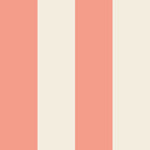 Strepen behang kinderkamer meisjeskamer tienerkamer koraal creme bold Line Papr Walls