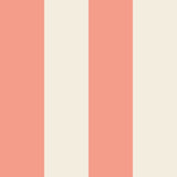 Strepen behang kinderkamer meisjeskamer tienerkamer koraal creme bold Line Papr Walls