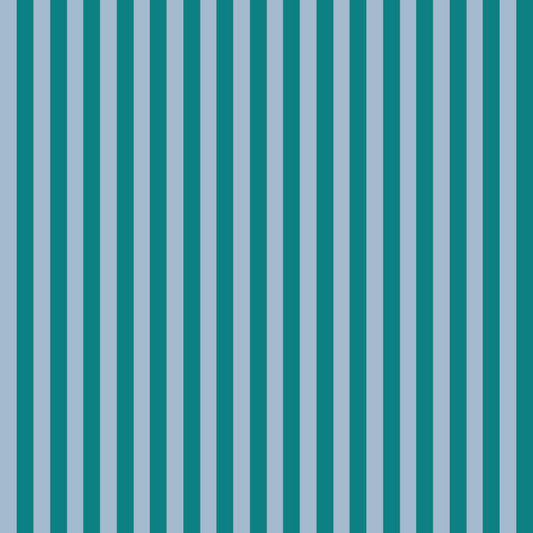 Papr Walls Strepen Behang Fine Line - Teal