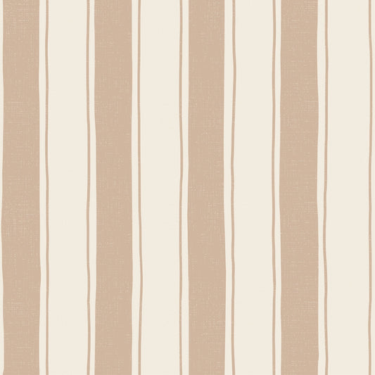 Strepen behang voor de kinderkamer meisjeskamer babykamer warm beige neutrale kinderkamer Papr Walls