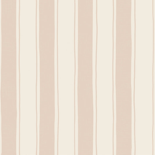 Papr Walls strepen behang voor de babykamer kinderkamer zand beige smalle streep