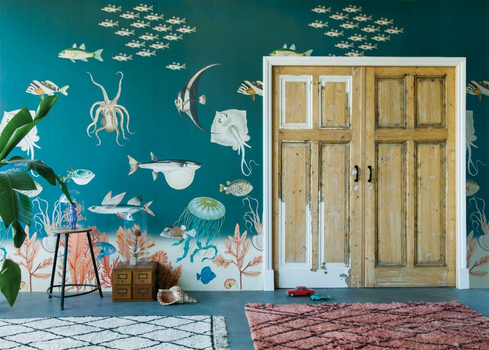 Studio Onszelf Behang voor de kinderkamer Sea Life Zeedieren