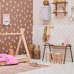 Studio Pieni blokken behang beige kinderkamer