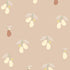 Studio Pieni beige behang voor de meisjeskamer of babykamer met peren