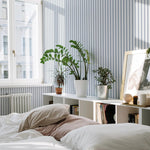 Strepen behang voor de kinderkamer babykamer jongenskamer Summer Gray French Blauw
