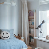 Strepen behang voor de kinderkamer babykamer jongenskamer Summer Gray French Blauw