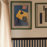 Summer Gray Niton gestreept behang voor de kinderkamer jongenskamer babykamer blauw