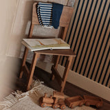 Summer Gray Niton gestreept behang voor de kinderkamer jongenskamer babykamer blauw