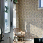 Summer Gray citrus behang voor de kinderkamer blauw
