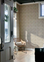 Summer Gray citrus behang voor de kinderkamer blauw