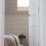 Summer Gray citrus behang voor de kinderkamer blauw