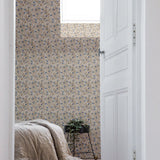 Summer Gray citrus behang voor de kinderkamer blauw
