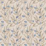Summer Gray citrus behang voor de kinderkamer blauw