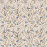 Summer Gray citrus behang voor de kinderkamer blauw