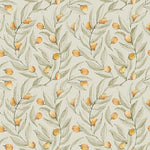 Summer gray citrus behang geel met lichtgroen voor de kinderkamer