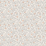 Summer Gray behang bladeren voor de meisjeskamer climbing rose blue blauw