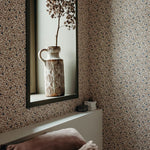 Summer Gray behang bladeren voor de meisjeskamer climbing rose brons bronze