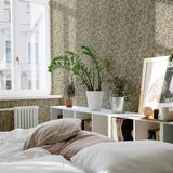 Summer Gray Dagma behang voor de kinderkamer bladeren groen babykamer