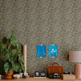 Summer Gray Dagma behang voor de kinderkamer bladeren groen babykamer