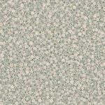 Summer Gray Freja Meadow bloemen behang voor de kinderkamer lichtgroen met witte bloemetjes 