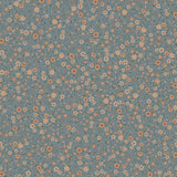 Summer Gray Freja Sky bloemen behang voor de kinderkamer blauw met roze bloemetjes 
