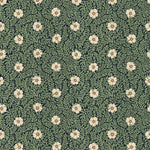 Summer Gray bloemen behang voor de kinderkamer groen creme  Kicki green and cream