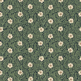 Summer Gray bloemen behang voor de kinderkamer groen creme  Kicki green and cream