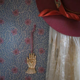 Summer Gray bloemen behang voor de kinderkamer blauw met roze Kicki petal pink