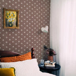 Summer Gray bloemen behang voor de kinderkamer meisjeskamer babykamer terra terracotta  Kicki