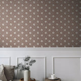 Summer Gray bloemen behang voor de kinderkamer meisjeskamer babykamer terra terracotta  Kicki