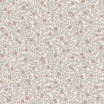 Lief Summer Gray bloemenbehang kinderkamer babykamer blue blauw roze