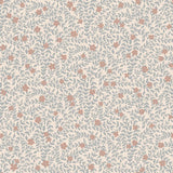 Lief Summer Gray bloemenbehang kinderkamer babykamer blue blauw roze