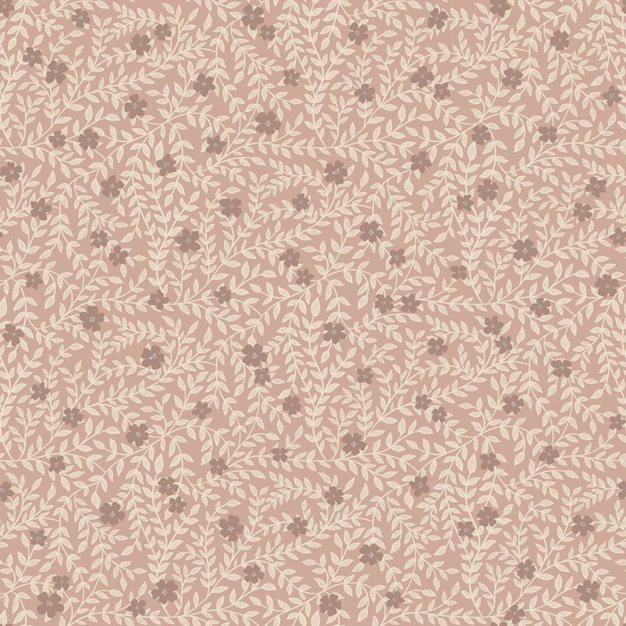Lief Summer Gray bloemenbehang kinderkamer babykamer blush