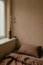Lief Summer Gray bloemenbehang kinderkamer babykamer blush
