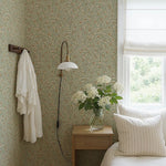 Lief Summer Gray bloemenbehang kinderkamer babykamer bronze brons bruin