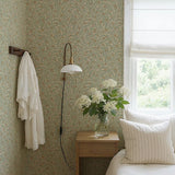Lief Summer Gray bloemenbehang kinderkamer babykamer bronze brons bruin