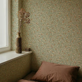 Lief Summer Gray bloemenbehang kinderkamer babykamer bronze brons bruin