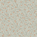 Lief Summer Gray bloemenbehang kinderkamer babykamer blue blauw roze